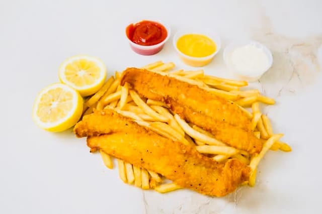 Whiting Fish with Fries.