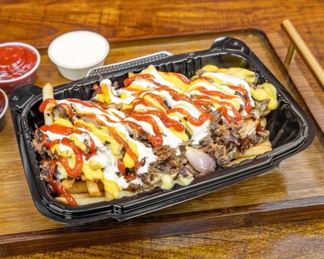 Philly Cheese Steak Over Fries.