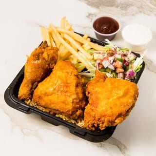 3 PIECES LEG AND THIGH OVER RICE