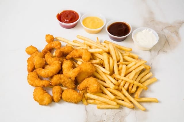 21 PCS SHRIMP BASKET COMBINATION.